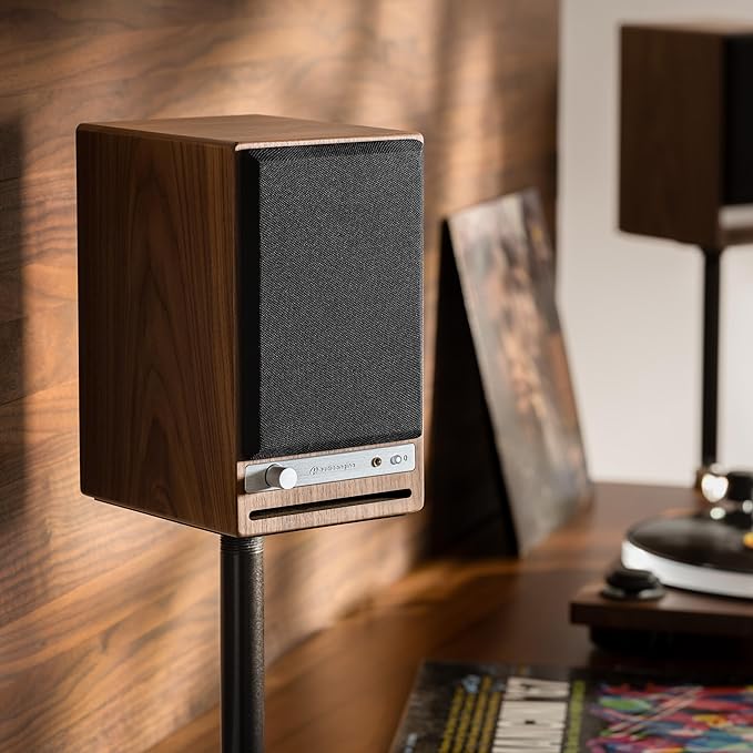 Audioengine HD4 24 Bit Bluetooth Bookshelf Speakers - TVs, Desktops, Stereos, Music, Movies and Gaming - Bluetooth aptX Adaptive 5.3