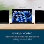 Kensington MP15 Magnetic MacBook Air Privacy Screen for 15 inch MacBook Air (2023-2024, M2, M3), Removable Laptop Privacy Filter, Anti Glare Blue Light MacBook Mac Screen Protector