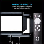 Lume Cube Studio Panel 2-Point Lighting Kit | Edge Lit LED Bicolor Light Panels 3200k - 5600k | Rechargeable Lithium Battery, Adjustable Color, Brightness, 70" Stands, Wireless Remote Included