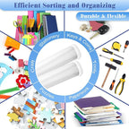 Jetec 32 Pcs Mesh Zipper Bags Toy Storage Bikini Organizer Bag Bolsas Para Guardar Trajes De Baño Waterproof Zipper Reusable Pouch Puzzle Multipurpose for Storage Office(White,7.5 x 5 Inch)