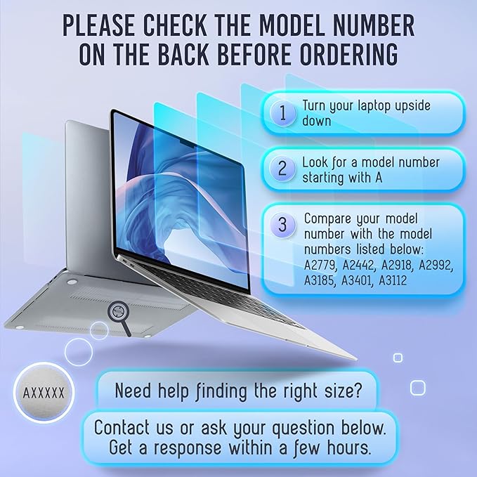 VINTEZ Magnetic Blue Light Screen Protector Compatible With MacBook Air 14" 2021, 2022, 2023, 2024, M1, M2, M3, M4 Anti Blue Light Blocking Filter for Laptop