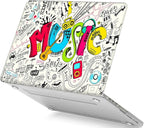 Creativity Music Laptop Shell Compatible with MacBook Air 13 Inch Case 2017 2016 2015 2014 2013 2012 2011 2010 A1466/A1369, AMCJJ Plastic Hard Cover Shell Case & Keyboard Cover &Screen Protector
