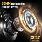 MAONO Studio Monitor Mixing DJ Headphones, 50mm Neodymium Driver Over Ear Wired Headphones with 3.5mm to 6.35mm Jack for Guitar AMP, Piano, Keyboard, Computer, Streaming, Recording, Podcast MH700