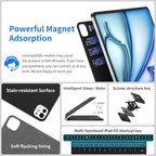 Keyboard Case for iPad Air 13 Inch (M3 2025/M2 2024),iPad Pro 12.9 inch (3/4/5/6th Gen)–Magic-Style Magnetic Keyboard Case with 7 Color Backlight,Multi-Touch Trackpad,Floating Cantilever Stand