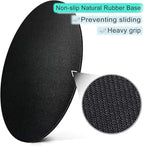 ITNRSIIET Round Mouse Pad with Stitched Edge Premium-Textured Waterproof Non-Slip Rubber Base Desktop Protection Mat Diameter 8.7 inches, Modern Marbling Light Blue