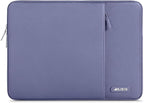 MOSISO Laptop Case 16 inch, 15-15.6 inch Laptop Sleeve Compatible with MacBook Pro 16 M4 M3 M2 M1, HP Acer Dell Lenovo ASUS Notebook, Polyester Vertical Computer Sleeve Bag with Pocket, Lavender Gray