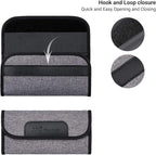JJC 4 Pockets Filter Case for Round Filter Up to 58mm (37mm 40.5mm 43mm 46mm 49mm 52mm 55mm 58mm), Foldout Lens Filter Pouch with Microfiber Cleaning Cloth, Professional Photography Filter Bag