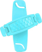 360 Rotating Phone Grip – Flat-Fold Kickstand & Secure Strap – Works with iPhone, Android, Tablets & Cases – Comfortable & Durable (Aqua)