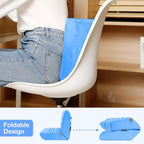 MOSISO Tablet Pillow Stand,Soft Tablet Holder for Lap,Tablet Soft Pad Dock with Pockets&Stylus Slot&4 Viewing Angles Compatible with iPad Pro 12.9,11,10.5,9.7,Air Mini 6,5,4,3, E-Reader, Royal Blue
