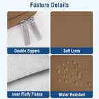 MOSISO Laptop Case 13.3 inch, 13-13.3 inch Laptop Sleeve Bag Compatible with MacBook Air/Pro 13 / Pro 14, HP Dell ASUS Lenovo Notebook, Neoprene Computer Sleeve Bag with Small Case, Mocha