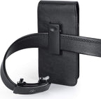 BECPLT Phone Holster for iPhone Air 17 Pro Max 16/15/14/13/12/11 Pro Max Leather Belt Case 360 Rotating Pouch Holster Belt Clip Case for iPhone Xs Max 8 Plus 7 Plus 6s+ 6+ Galaxy S25+ S24+ S23+ S22+