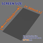 MAGZO Window Screen Replacement Mesh 36"W x 196"L - DIY Adjustable Polyester Pet Proof Screen Door Mesh for Patio Window Screen Repair Kit, Durable, Washable, Black