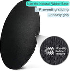 ITNRSIIET Round Mouse Pad with Stitched Edge Premium-Textured Waterproof Non-Slip Rubber Base Desktop Protection Mat Diameter 8.7 inches, Green Marble Gold