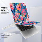for MacBook Pro 16 inch Case 2019 2020 Release Model A2141, Plastic Hard Shell Cover with Keyboard Cover & Screen Protector for MacBook Pro 16 inch with Touch Bar & Touch ID, Flowers Print