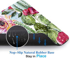 Cactus Painting Mouse Pad, Natural Floral Mousepad for Design, Anti-Slip Rubber Base Wireless Mouse Pads for Laptop