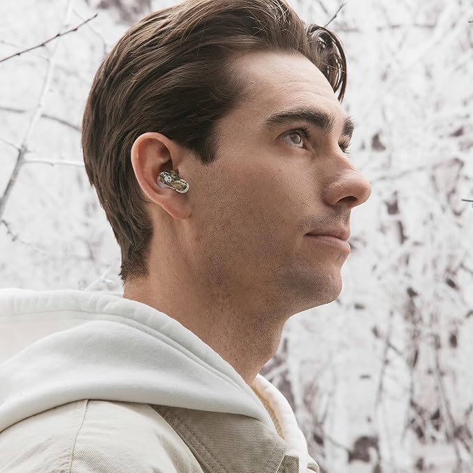 Skullcandy Dime Evo Wireless Earbuds, Bluetooth Headphones, Noise Isolating Fit, Up to 36 Hours Battery, Microphone for iPhone Android, Easy Carry with Clip-Anywhere Case - Realtree Edge Colors White