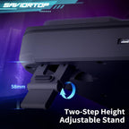 Brook Saviortop Gaming Laptop Cooler, IC Core Cooling Pad with Advanced Turbo Fan, Fast Cooling for Laptops 10-19in, Adjustable Speed, Touch Control, USB-C & USB-A Ports, Compact & Portable Design