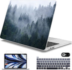 Mektron for MacBook Pro 13-inch Case 2022 2021 2020 Release A2338 M2 M1 A2289 A2251, Printing Plastic Hard Shell Cover for MacBook Pro 13.3-inch Touch Bar Fits Touch ID, Fir Forest