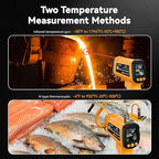 50:1 Infrared Thermometer IR Laser Gun, -58°F to 1796°F, Digital Temperature Gun/K-Type Probe -4°F to 932°F & Humidity Sensor for Cooking, Pizza Oven BBQ HVAC Home-Industrial Use