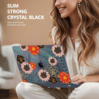 May Chen Case for MacBook Pro 13 inch M2 2023,2022,2021,2020 A2338 M1 A2251 A2289, Plastic Hard Shell Case for MacBook Pro 13" with Touch Bar Fits Touch ID, Flower