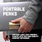 Steepy Portable Laptop Stand for Desk – Adjustable Height, & Portable Laptop Holder – Ergonomic Computer Stand for Cooling & Comfort – Slip-Proof, Sturdy Design – Universal Fit for 13-17 Inch Devices