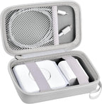 Travel Case for UCOMX for Nano/for Iseyyox/for LISEN/for RTOPS 3 in 1 Wireless Charger, Foldable Magnetic Charging Station Storage Holder Bag for Fast Charge Pad Cable and Adapter, White-Box Only