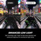 Insta360 X5 - Waterproof 8K 360° Action Camera, Leading Low Light, Invisible Selfie Stick Effect, Rugged and Replaceable Lens, 3-Hour Battery, Built-in Wind Guard, Stabilization, Triple AI Chip Design
