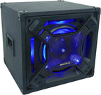 Rockville BASS Blaster 10 750W Powered 10" Home Theater Subwoofer Sub, LED Lighting, RCA Inputs/Outputs, Variable Crossover, for Home Theater and Studio Audio