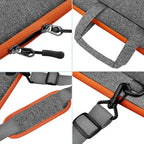Universal Laptop Shoulder Bag 13-17.3 Inch Shockproof Briefcase with Multi-Pockets & Adjustable Strap for MacBook Pro/Air