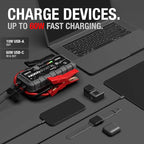 NOCO Boost X GBX75: 2500A UltraSafe Jump Starter – 12V Lithium Battery Booster Pack, Portable Jump Box, Power Bank & Jumper Cables - for 6.5L Gas and 4.0L Diesel Engines
