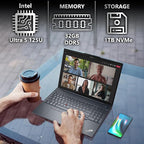 Lenovo ThinkPad T16 Gen 3 Business Laptop 16” FHD+ Display, Intel Ultra 5-125U (Beats i7-1355U), 32GB DDR5 RAM, 1TB SSD, 5MB Webcam, WiFi 6E + BT, RJ-45, HDMI, Win 11 Pro, 3 Yr Wty, AI Copilot - Black