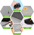 FLYZZZ Windows Screen Door Repair Kit Fiberglass Mesh 48''x118''(0.138"Spline) Black Window Screen Repair Kit Replacement Mesh Tool for Patio Screen Sliding Door Screen