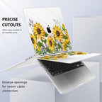 for MacBook Pro 16 inch Case 2019 2020 Release Model A2141, Plastic Hard Shell Cover with Keyboard Cover & Screen Protector for MacBook Pro 16 inch with Touch Bar & Touch ID, Sunflowers