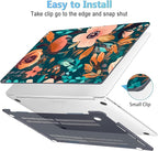 Mektron for MacBook Pro 13-inch Case 2022 2021 2020 Release A2338 M2 M1 A2289 A2251, Printed Plastic Hard Shell Cover for New MacBook Pro 13.3-inch Touch Bar Fits Touch ID，Abstract Florals