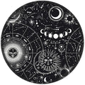 ITNRSIIET Round Mouse Pad with Stitched Edge Premium-Textured Waterproof Non-Slip Rubber Base Desktop Protection Mat Diameter 8.7 inches, Sky Spirit