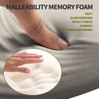 Hokafenle Ergonomic Mouse Pad Wrist Support, Terraced Slope Carpal Tunnel Wrist Pad for Mouse with Unibody Memory Foam, Wrist Rest Pain Relief Mousepad (Apricot, 11.8x7.9 in)