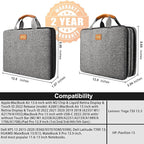ZINZ Slim Expandable Laptop Case 13 Inch Sleeve Upgraded Protective Durable Recycled Briefcase for 13" MacBook Air/Pro M1/M2, iPad Pro 12,9, Surface Pro 3/4/5/6/2017 12.3",XPS 13,D01G03