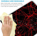 Abstract Lines Mouse Pad Personalized Design, Non-Slip Surface, Rubber Base, Small Office Desk Pad for Computers and Laptops
