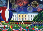 Masterpieces - 500 Piece Jigsaw Puzzle, Large EZ Grip Shapes, White House Fireworks, Fun for Adults, Seniors, Family, Kids, 19.25" x 26.75"