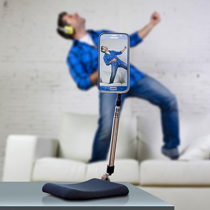 LEVO Extend Your Phone - Hands Free Mobile Phone Holder Stand Mount Tripod Selfie Stand for Best Smartphones in Your Chair, Bed, Recliner, Table, Desk, Home, Beach and Travel iPhone, Galaxy, Nexus