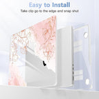 for MacBook Pro 16 inch Case 2021 2022 2023 2024 Release A3186 A3403 M4 A2991 M3 A2780 M2 A2485 M1 Pro/Max, Hard Shell Case with Screen Protector & Keyboard Cover, Watercolor Floral