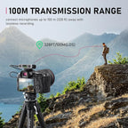 ULANZI AM18 Wireless Lavalier Microphone, Compact Mini Lapel Mic with 200m/656ft Range, Noise Cancellation, 20H Battery for DSLR Cameras, iPhone, Android, Live Streaming, Video
