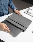 tomtoc Slim Laptop Sleeve Case for 13-inch New MacBook Air M4/A3420 M3/A3113 M2/A2681, M1/A2337 2025-2018, MacBook Pro M2/M1, Water-Resistant Protective Carrying Case with Accessories Pocket