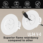 in Wall Cable Management Kit, White Wire Hider to Hide Cords Wall Mounted TV, 3inch Easy Install Cord Covers Kit, Cord Hiding for Wall - 4Pack Suitable for HDMI, TVs, Desks, Audio