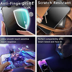 2 Pack Matte Privacy Screen Protector for iPhone 16e/iPhone 14/iPhone 13 Pro/iPhone 13, 9H Tempered Glass, Full Cover, Anti-Fingerprint, Auto Dust-Elimination, No Bubble, Easy Installation