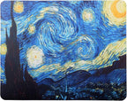 Mouse Pad, Gaming Mouse Pad, Non-Slip Rubber Base Mouse Mat with Designs for Laptop, Computer & Office, 9.5 x 7.9 x 0.12 inches (Starry Night)