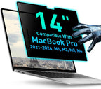 Magnetic Privacy Screen Compatible with MacBook Pro 14" 2021, 2022, 2023, 2024, M1, M2, M3, M4 Anti-Blue Light Laptop Screen Protector Filter Blue Light Blocking Filter