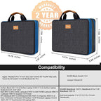 ZINZ Slim Expandable 13 13.3 13.6 14 Laptop Case Sleeve Compatible with MacBook Air/Pro 13-14 M1 M2 M3 2021-2023 Pro/Max,13.5 Surface Laptop 4/3,B01K03