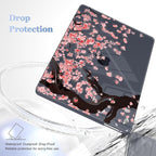 May Chen Compatible with MacBook Pro 13 inch Case 2022 2021 2020 Release Models A2338 M2 M1 A2251 A2289, Plastic Hard Shell Case + Keyboard Cover for MacBook Pro 13" with Touch Bar, Cherry Blossom