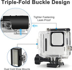 OKFUN Waterproof Diving Protective Case for Go Pro Hero 4K,196FT/60M Underwater Dive Durable Housing for Snorkeling,Surfing&Extreme Sports Hero4K 2024 Action Camera Accessories